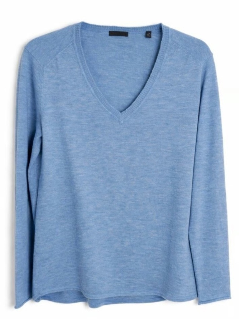 ATM Anthony Thomas Melillo Light Blue V Neck Knit Sweater XS